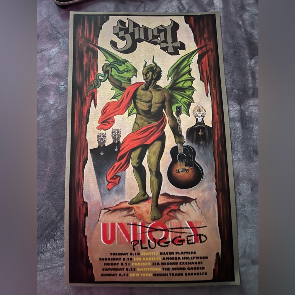 Ghost BC Unplugged Tour poster